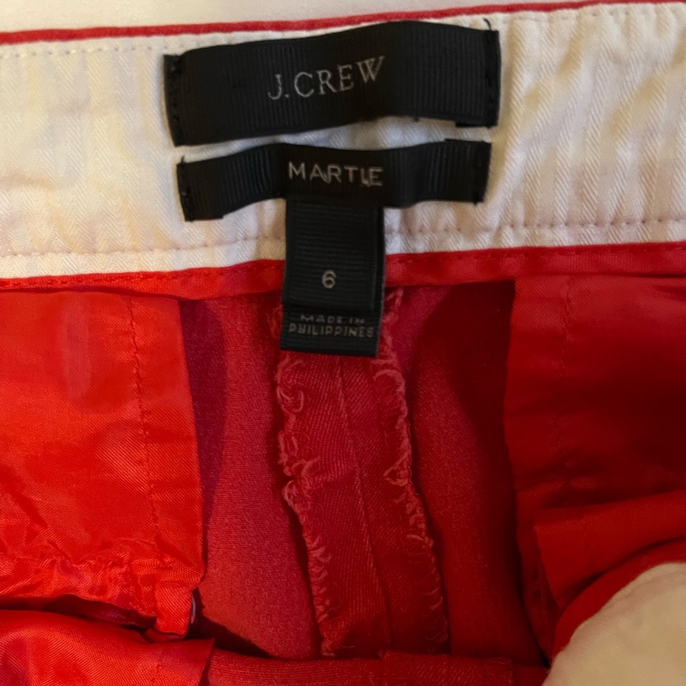 Red Cropped Pants - Picture 5 of 6